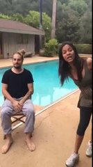 Zoe Saldana Ice Bucket Challenge