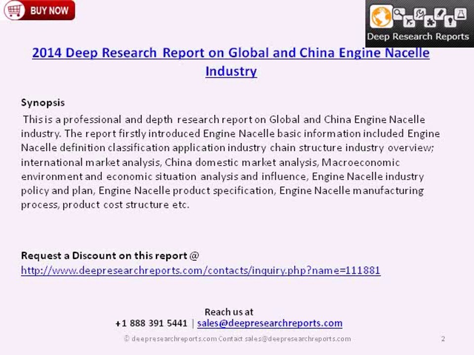 Global and Chinese Engine Nacelle Trends & Analysis 2019