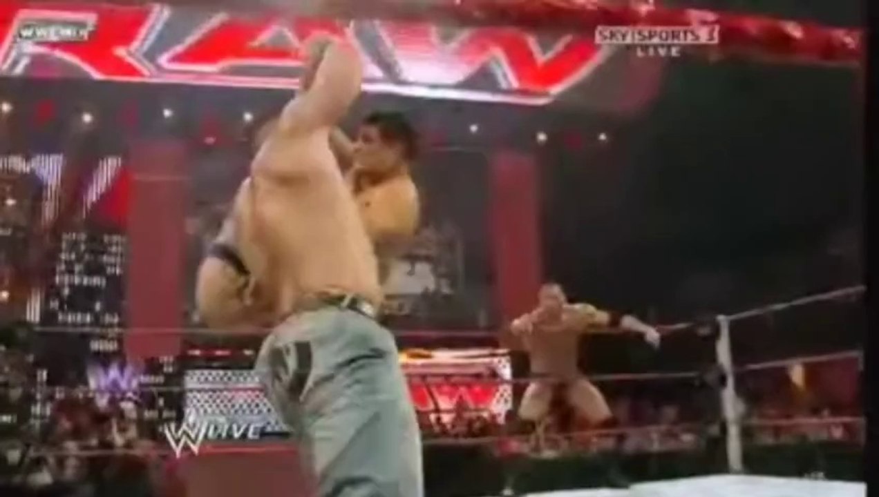 Batista & John Cena vs Randy Orton & Legacy Raw 2009 [Español Latino]