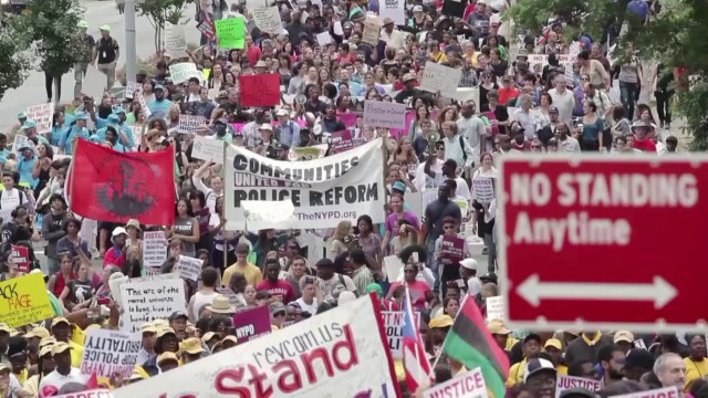 Marcha en Nueva York contra discriminación racial