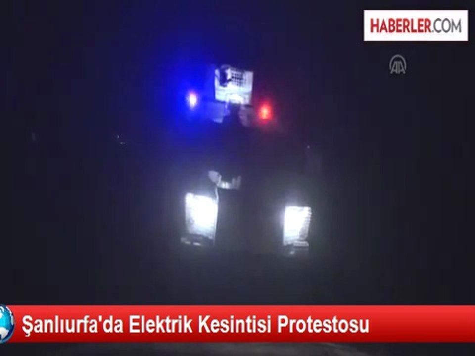 Şanlıurfa'da Elektrik Kesintisi Protestosu