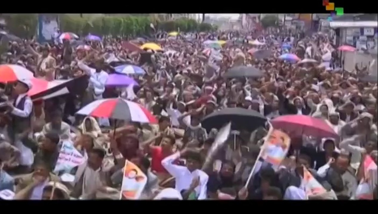 Thousands protest in Yemen