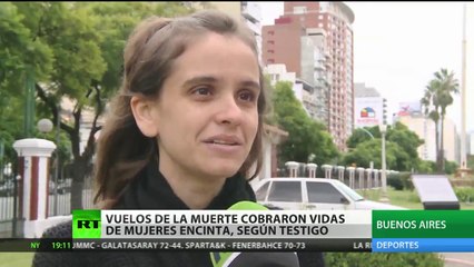 Mujeres en cinta eran arrojadas al mar en vuelos de la muerte