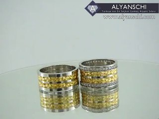 Altın Kaplama Pırıltı Alyans