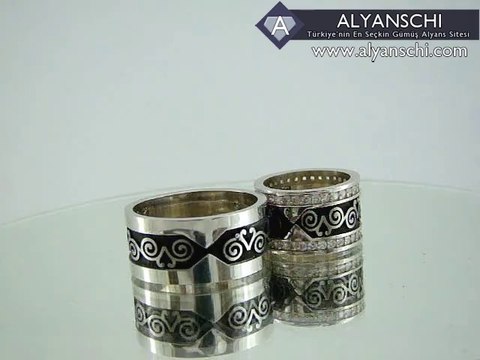 Selçuklu Motifli Gümüş Alyans