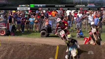 Скачать видео: 2014 AMA Motocross Rd 10 Unadilla 450 Moto 2