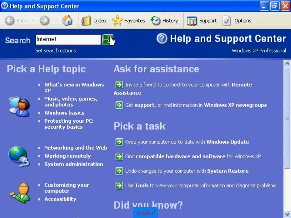 Help Feature in Windows xp Bravi-balochi tutorial part 9-9