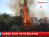 Antalya'da Makilik Alan Yangını Korkuttu