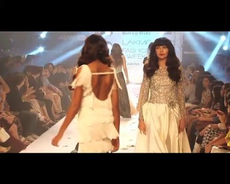 LFW Diana Penty walks for Rocky S