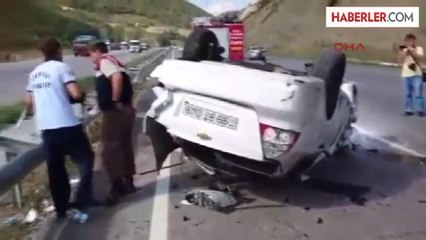 Azeri Polis Samsun'da Kaza Yaptı: 6 Yaralı