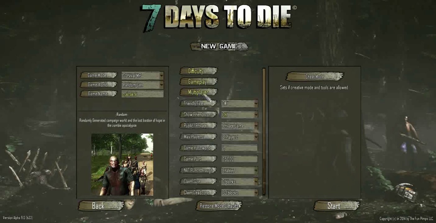 7DaysToDie - How to Open a Server