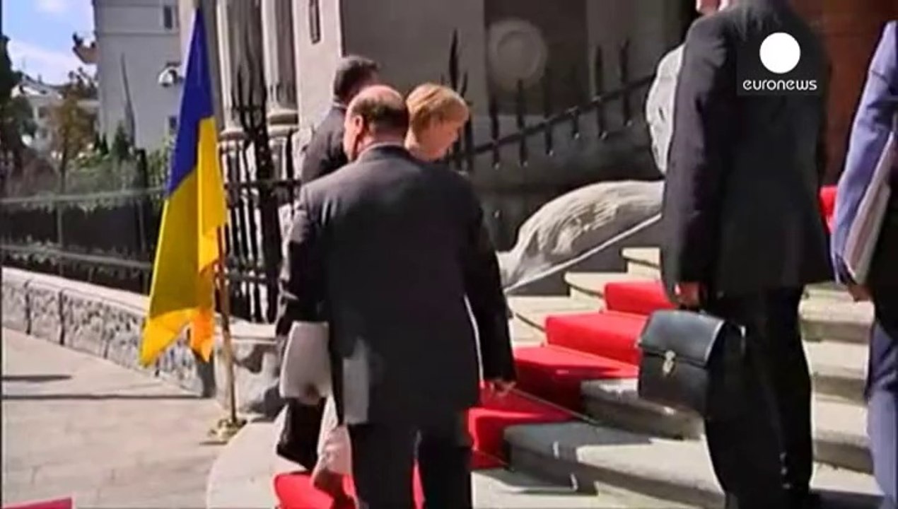 Başbakan Merkel Ukrayna'da