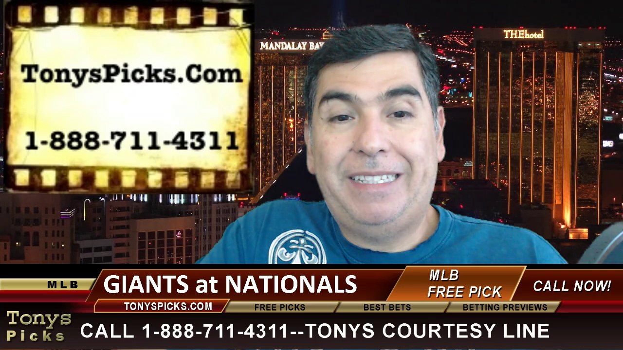 MLB Pick Washington Nationals vs. San Francisco Giants Odds Prediction Preview 8-23-2014