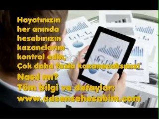 Satılık AdSense Hosted Hesabı Satılık Uygulama Hesabı