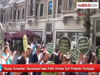 Kuzey Ormanları Savunması'ndan Fatih Ormanı İçin Protesto Yürüyüşü
