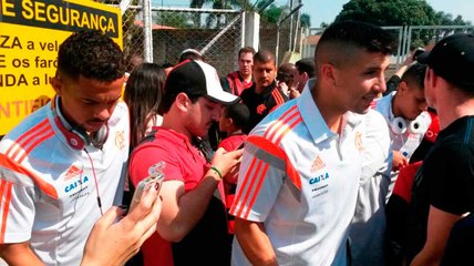 Flamengo é recebido em Santa Catarina com muita festa