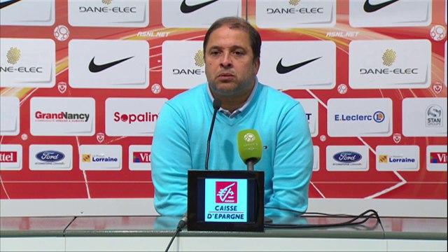 Conférence de presse AS Nancy-Lorraine - Nîmes Olympique (0-0) : Pablo CORREA (ASNL) - José PASQUALETTI (NIMES) - 2014/2015