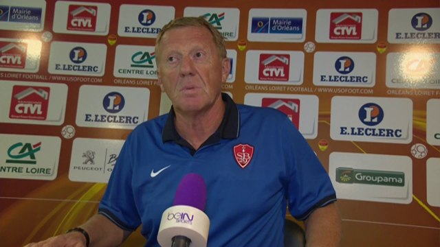 Conférence de presse US Orléans - Stade Brestois 29 (1-0) : Olivier FRAPOLLI (USO) - Alex DUPONT (SB29) - 2014/2015