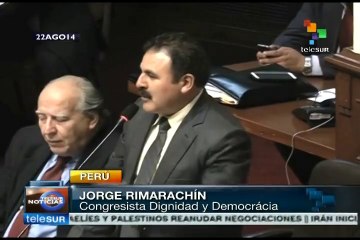Niega el Congreso peruano dar su confianza al gabinete de O. Humala