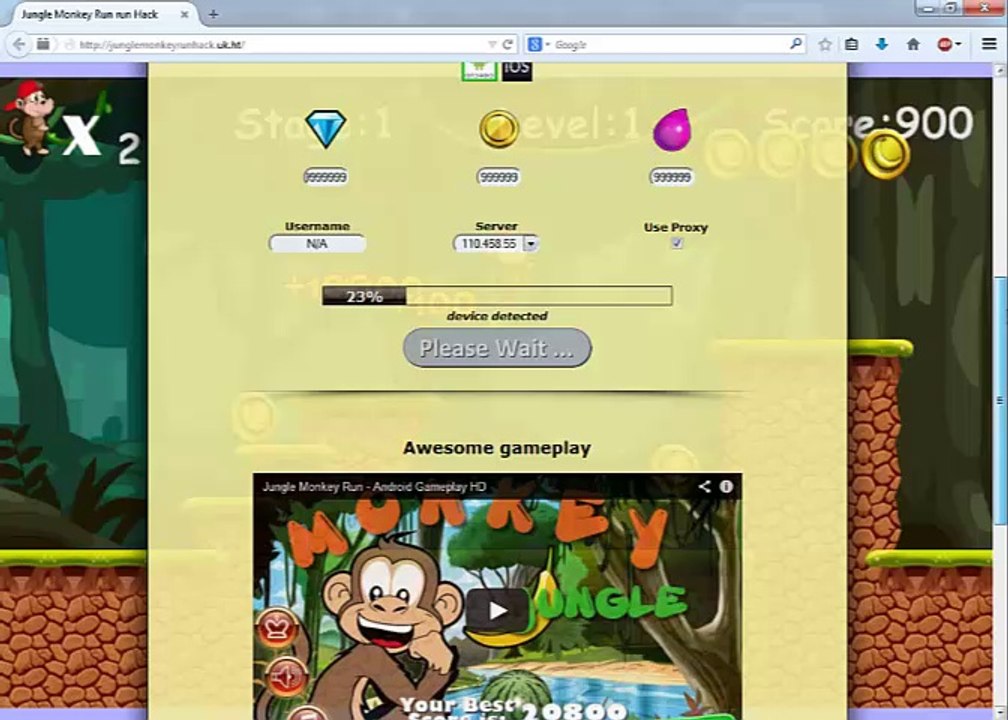 Jungle Monkey Run Hack