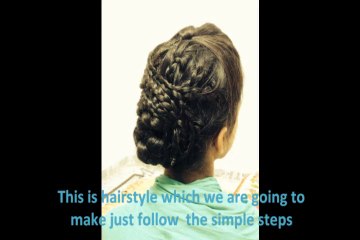 unique braided bun hairstyle