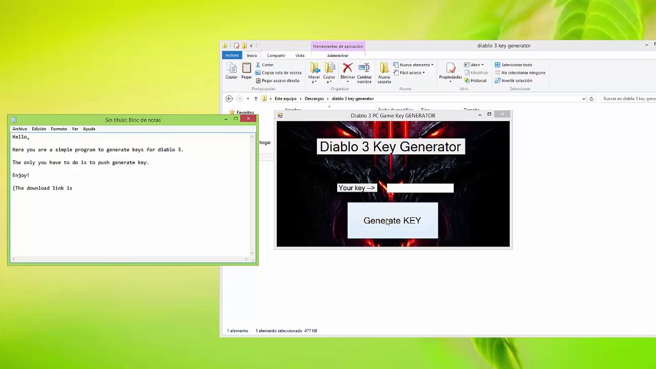 100% Working DIABLO 3 Key Generator [Free Diablo 3 Serial Codes Generator]