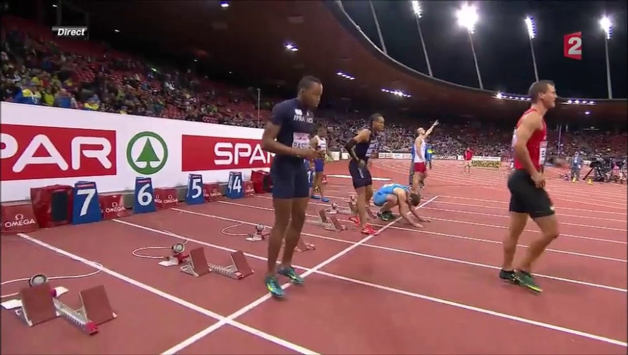 ChE athlétisme 2014, finale 110m haies (PML, Bascou)