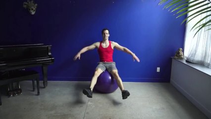 100 Abs Exercises on the Ball Part 1 Workout & Tutorial.