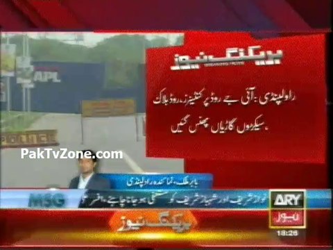 Rwp and Islamabad administration blocks major roads with containers