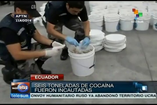 Incauta Ecuador seis toneladas de cocaína