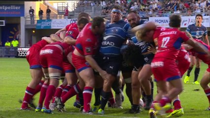 Montpellier-Grenoble: Essai Alex Tulou (MON) - J2 - Saison 2014/2015