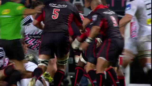 Stade Français-Lyon: Essai 1 Deon Fourie (LYO) - J2 - Saison 2014/2015