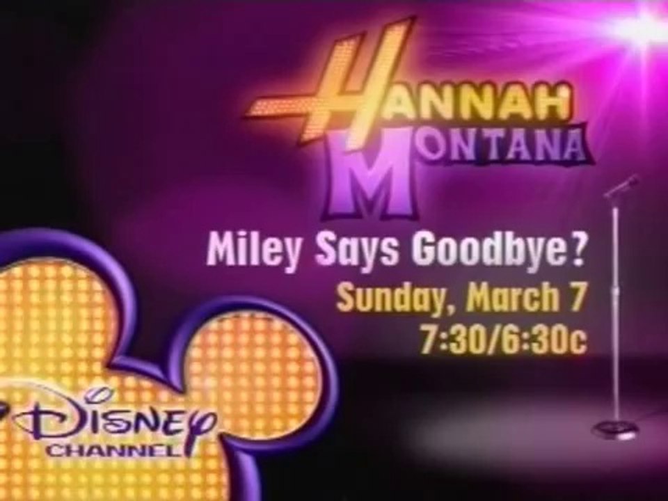 Miley Says Goodbye? Hannah Montana Season 3 Finale Promo