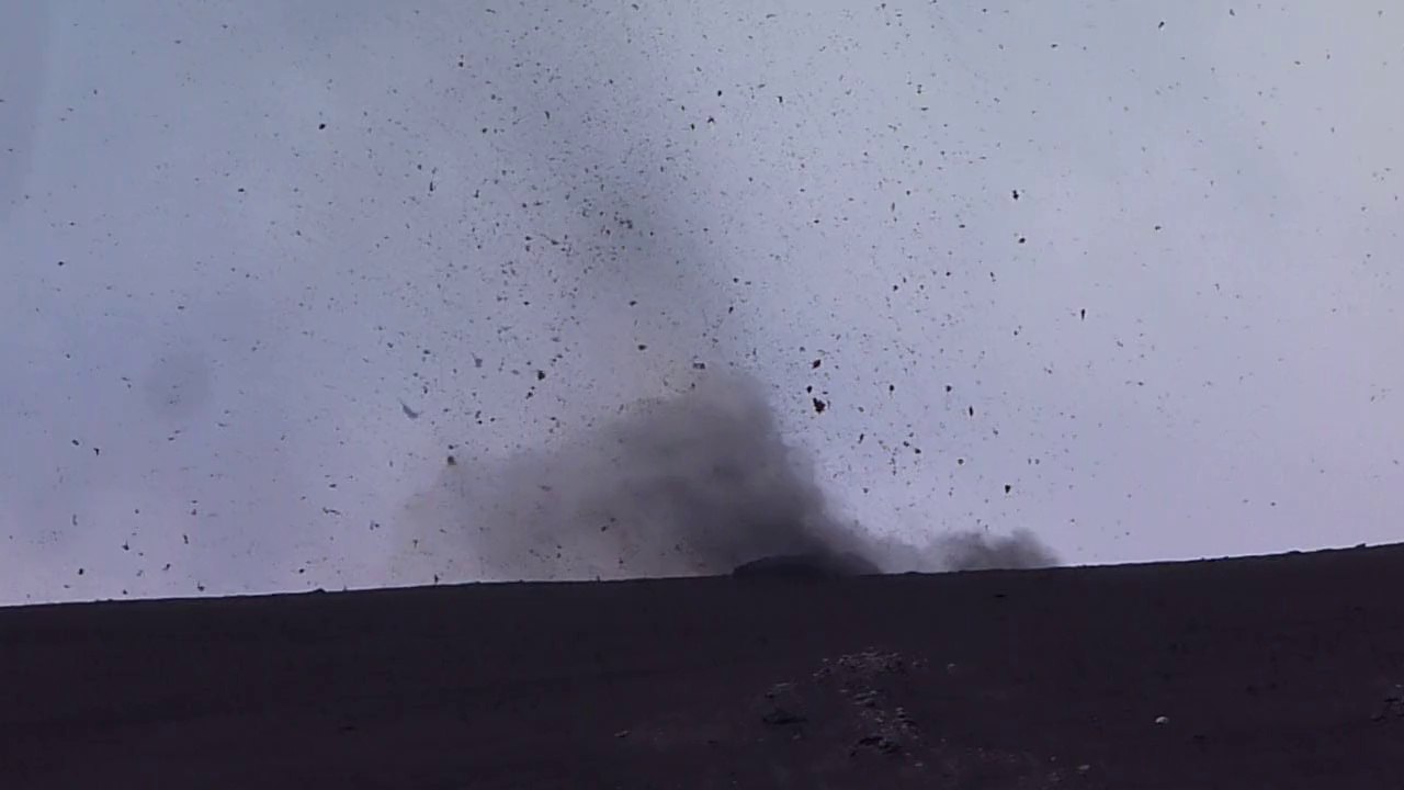 Eruption Etna (Sicile - 1er août 2014) Face Nord-Est