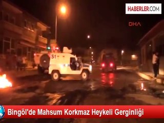 Bingöl'de Mahsum Korkmaz Heykeli Gerginliği