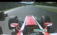 GP2 2014 Belgium Race 2 vandoorne overtaking