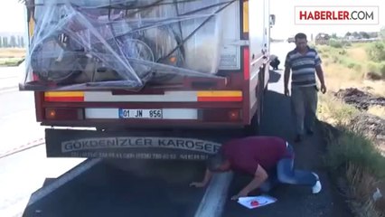 Kamyonun çarptığı kişi öldü