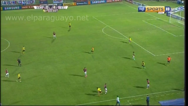 Gol de Rodolfo Gamarra Cerro Porteño vs. Guaraní - sábado 23/agosto/2014