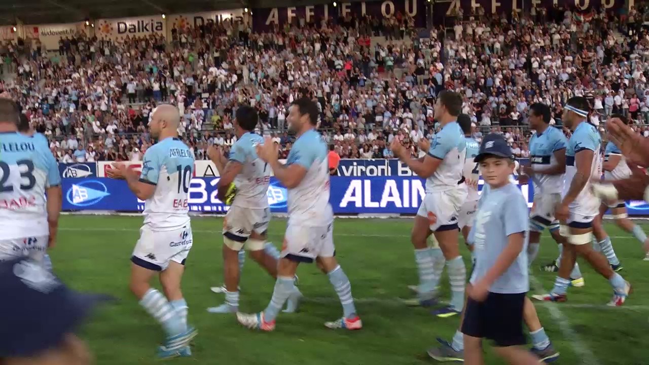 Bayonne-Oyonnax: le tour d'honneur des joueurs