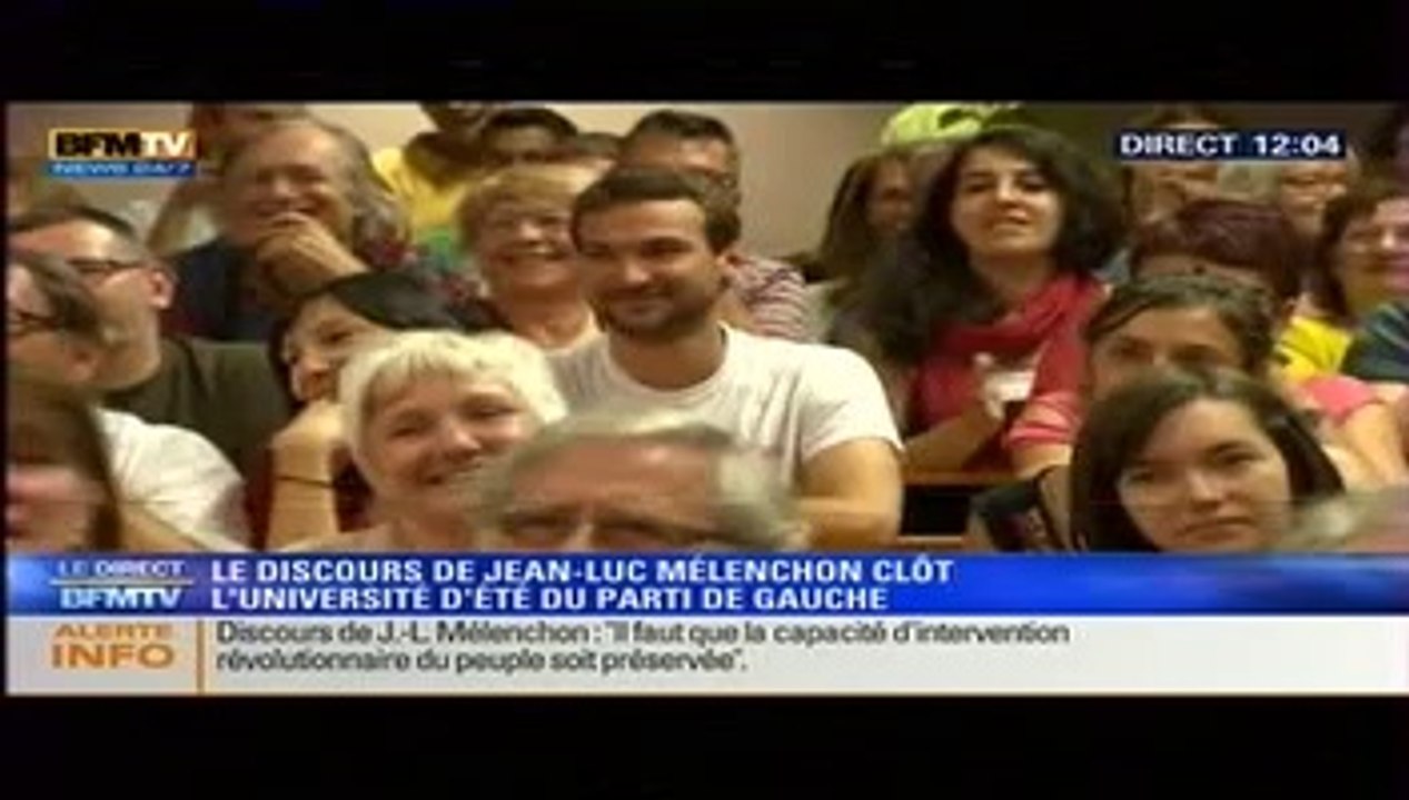 Jean Luc Mélenchon et la VI ème Discours de clôture à Grenoble 2014 08 24  (2/2)