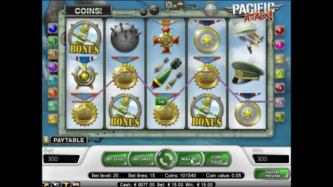 Pacific Attack Slot Game