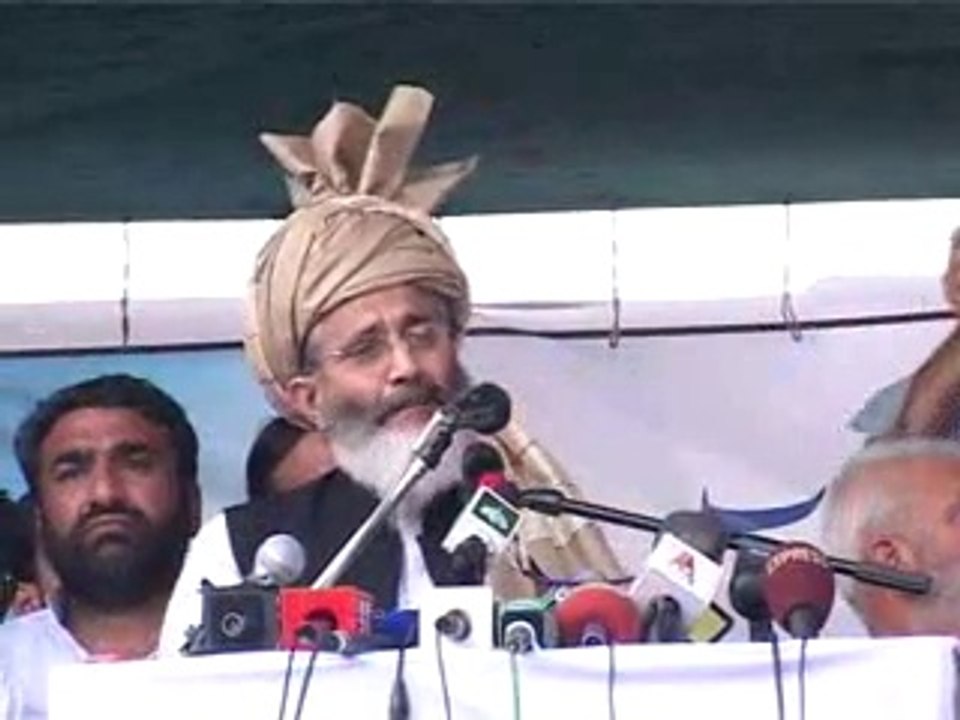 Ameer Jamaat e Islami Siraj ul Haq Addressing Jalsa e Aam in Abbottabad