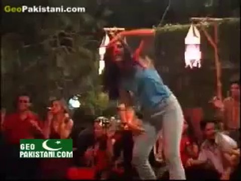 hot girl hot dance in jeans shirt in private party-mera man dole mera tan dole