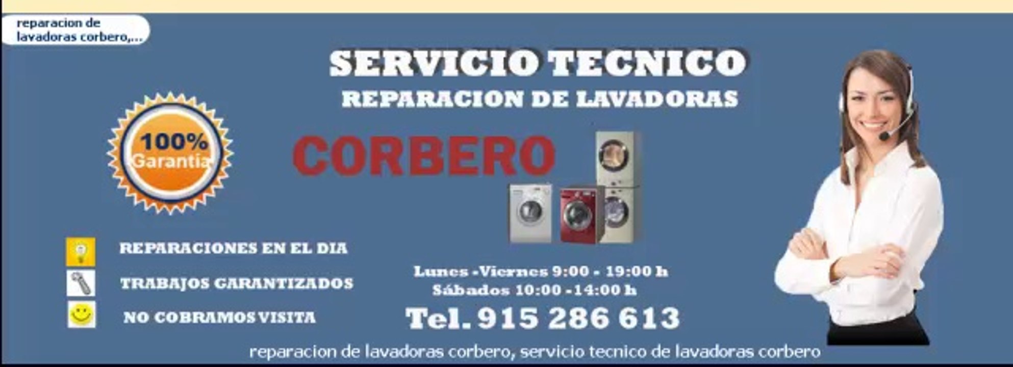 servicio tecnico de lavadoras corbero hoy