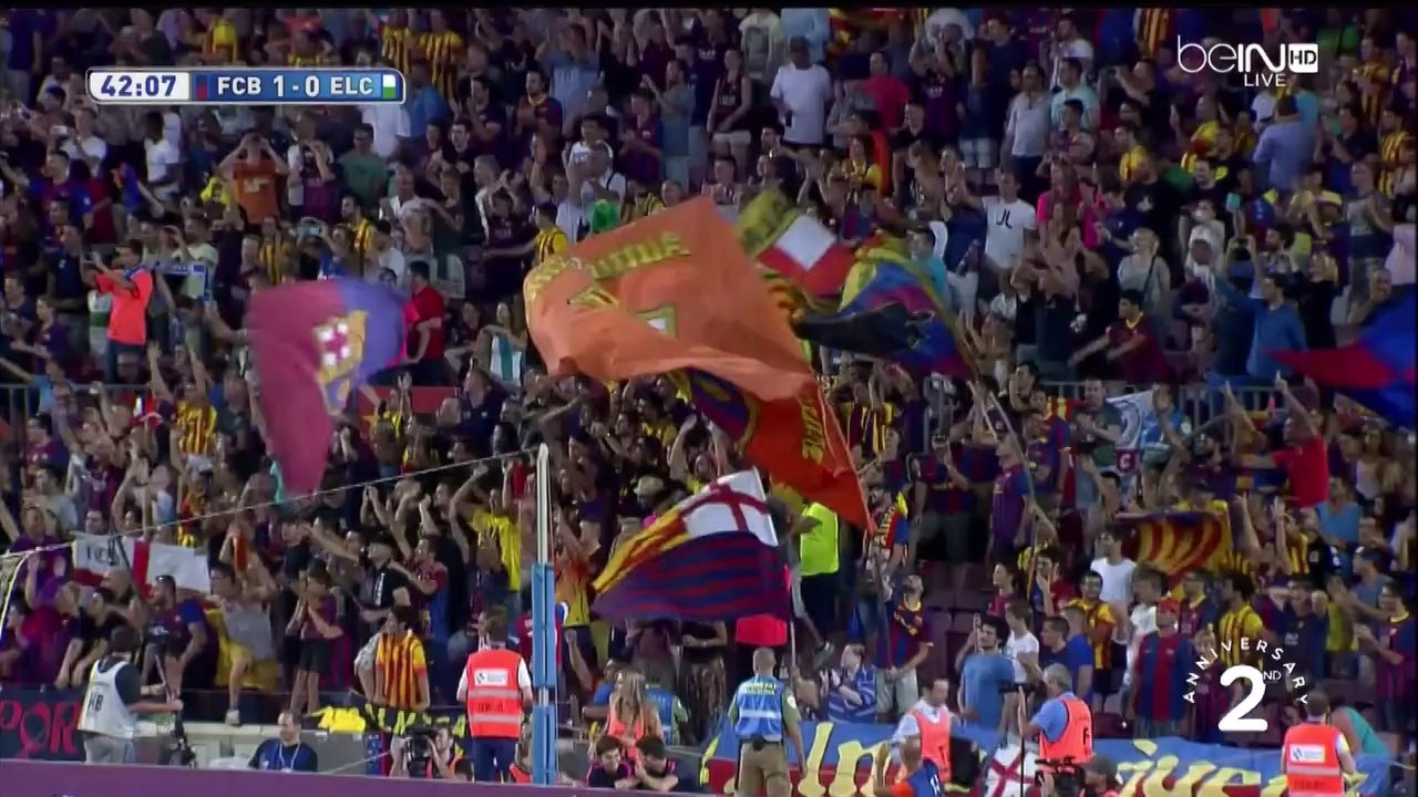 Barcelona - Elche Highlights HD 24.08.2014