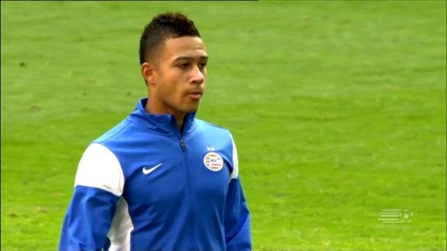 Depay, bomba nel sette nel riscaldamento