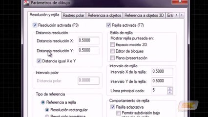 38 B Orto, rejilla, malla de resolución y Forzar cursor (Curso Autocad 2012 y 2011)