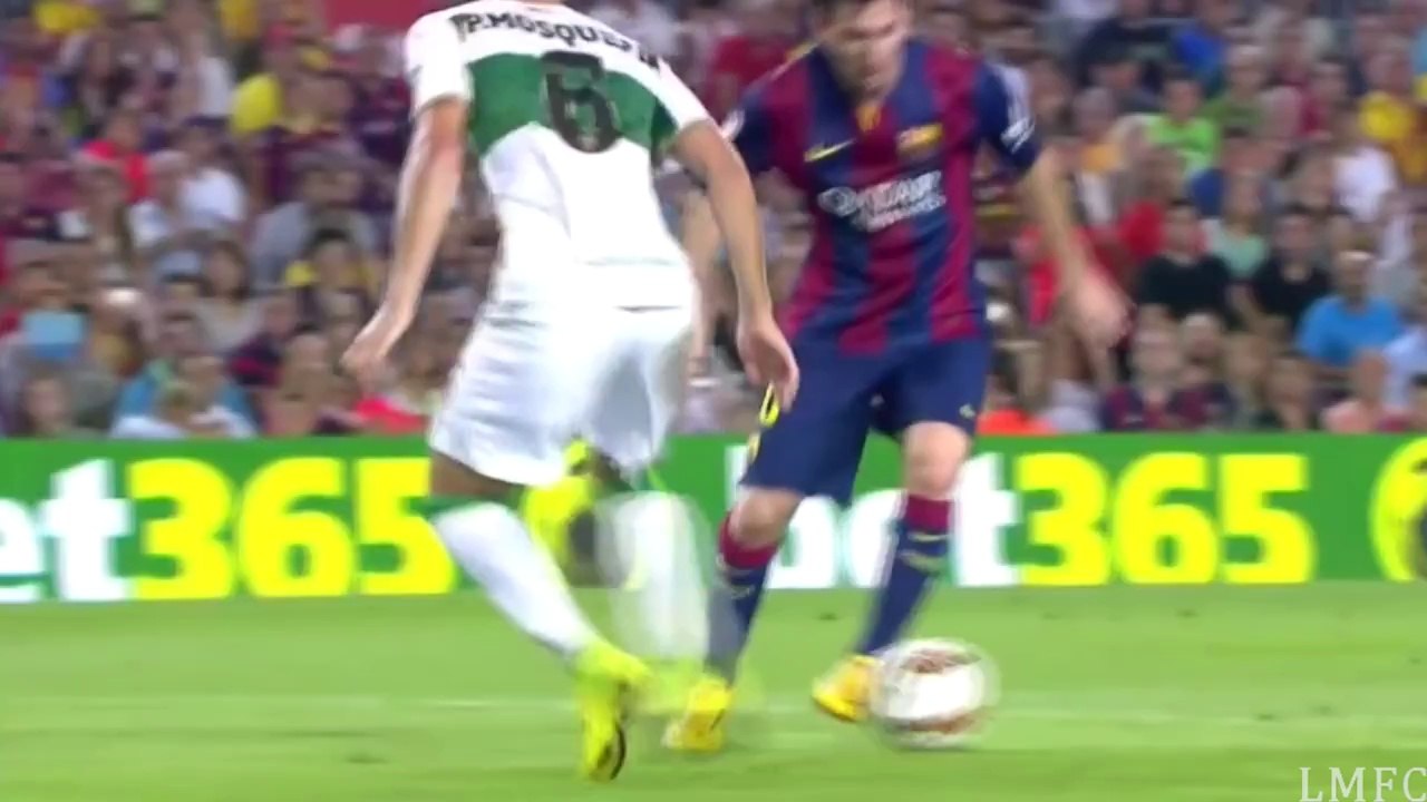 Lionel Messi 2 buts déjà contre Elche 24/08/2014 (HD)