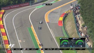 F1 Belgium 2014 Bottas overtakes Rosberg