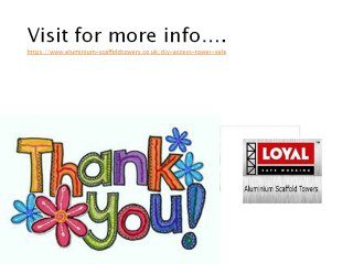 Buy the best scaffolding and stair access towers